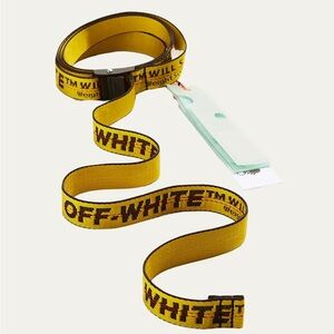 Off-White Yellow and Black Belt